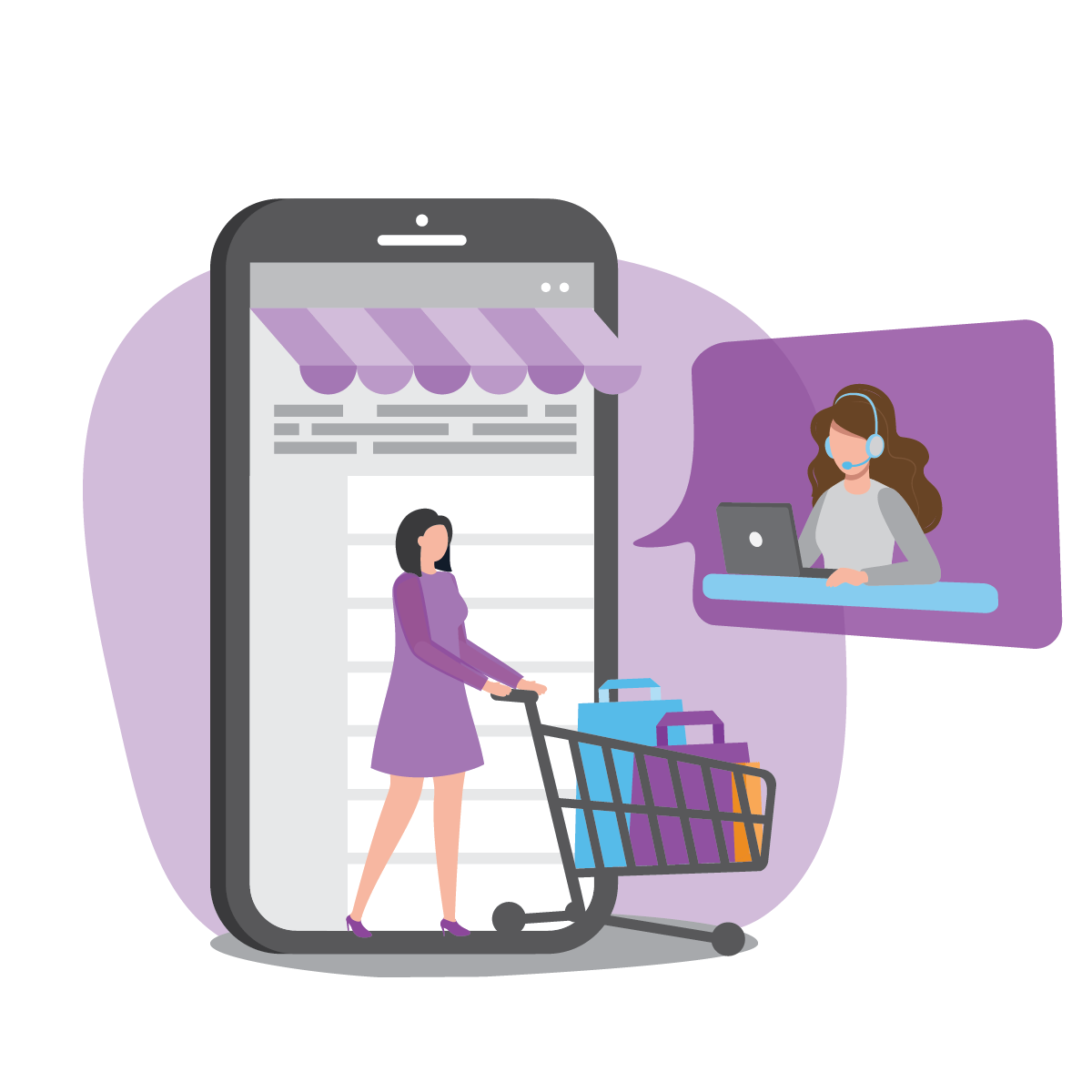 Sales Customer Service Support - Online Video Meetings, E-Commerce Real-Time Solutions